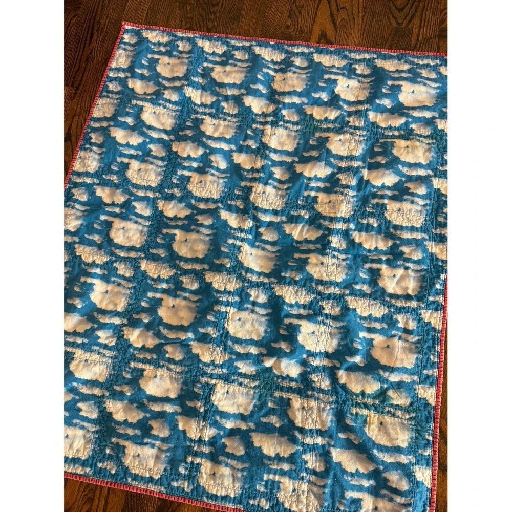 Child's quilt. Hungry animals alphabet